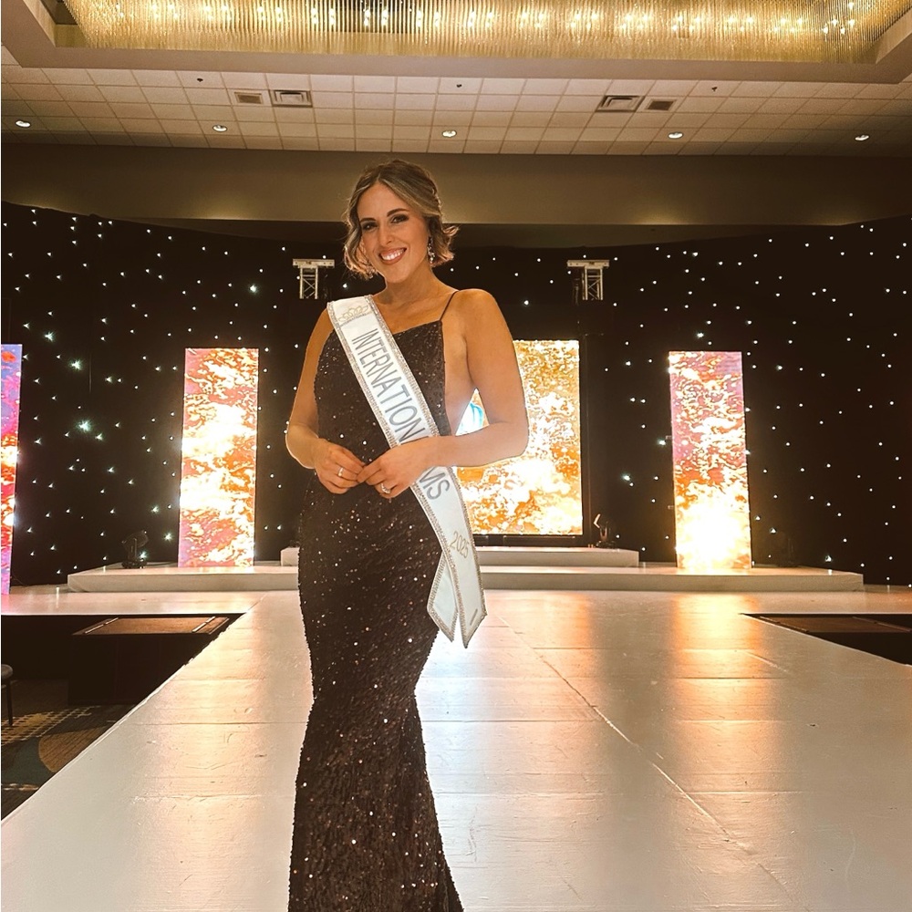 JLUXLABEL Black Sequin Backless Dress